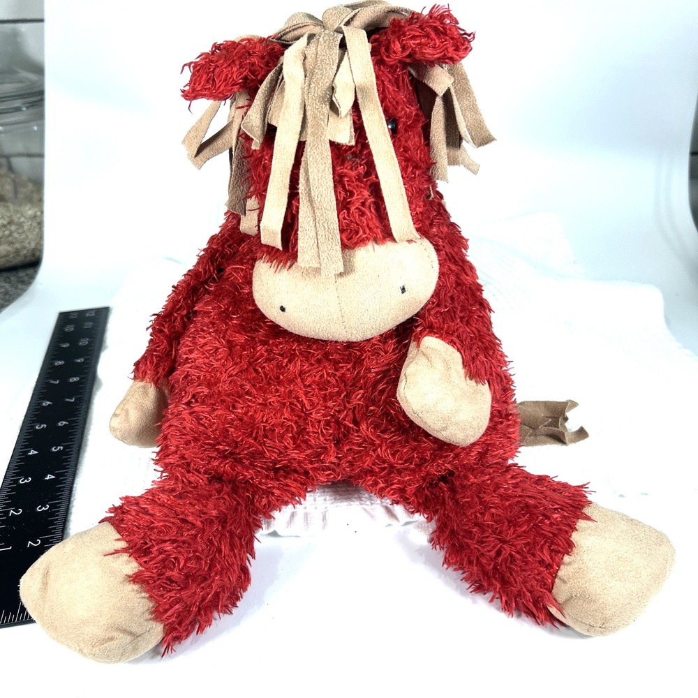 Jellycat London Plush Stuffed Animal Bunglie Red Horse 17"